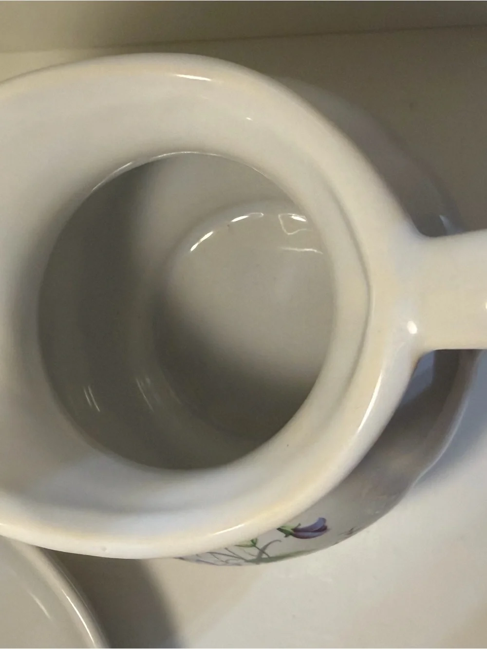 Vintage McCoy Floral Pitcher | Purple Blooms Cottagecore Decor